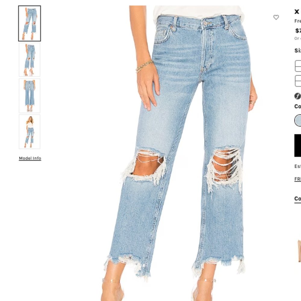 FREE PEOPLE We the Free Maggie Straight Jean